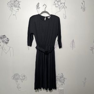 Vintage Black Belted Sleeve Dress CHAPTER TWO